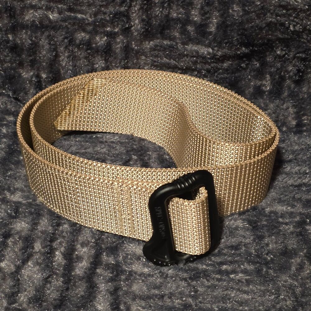 45" Spec-Ops Brand Belt Men’s Tan Nylon Tactical Web Duty Belt Military USA Made